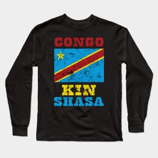 Flag of Congo Long Sleeve T-Shirt